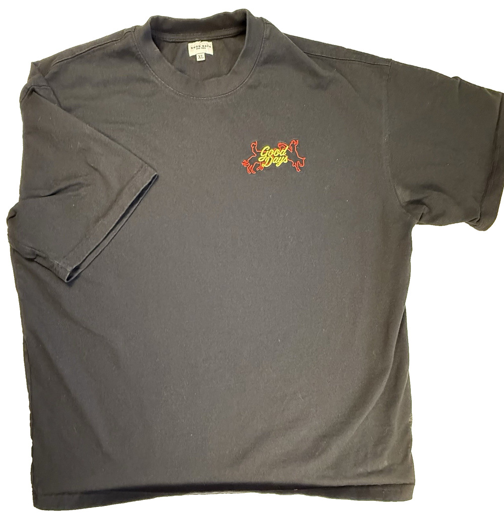 Good Days Oversized Rodeo Jet black Logo XL Cowboy Bronco Streetwear Country
